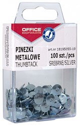 Punaises klassiek, bakje met 100 stuks, zilver