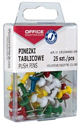 Gekleurde punaises, bakje met 25 stuks, assorti kleuren