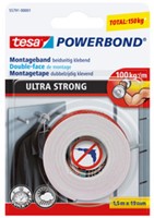 Plakband tesa® Powerbond Ultra Strong dubbelzijdig 1,5mx19mm wit-2