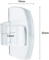 Kabelklem Command rond incl bevestigingsstrips transparant 4 stuks-1