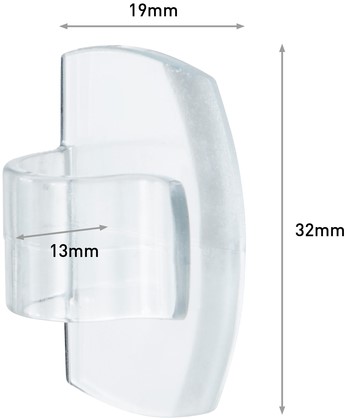 Kabelklem Command rond incl bevestigingsstrips transparant 4 stuks-1