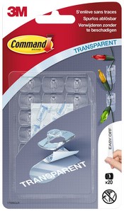 Sierklemmen Command 17026CLR inclusief bevestigingsstrip transparant-2