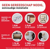 Bevestigingsstrip Command klik vast klein 1,8kg wit-5