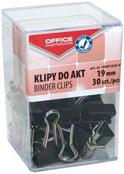 Papierklemmen, 19 mm, bakje met 30 stuks