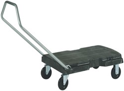 Transportkar Rubbermaid Triple Trolley inklapbaar 227kg zwart
