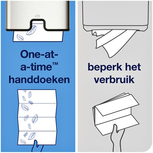 Handdoek Tork H2 Xpress Premium multifold 2-laags 212x340mm 21x110 vel wit 100288-1