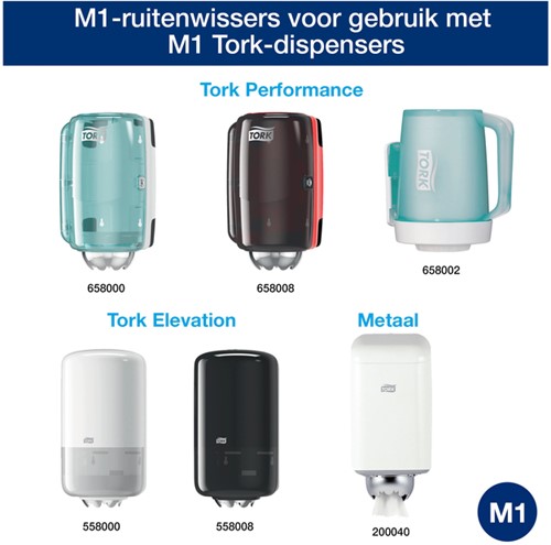 Poetspapier Tork M1 Advanced 1-laags 120m wit 100130-3