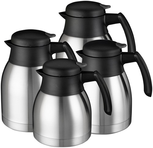 Thermoskan Bravilor dubbelwandig 2 liter RVS zwart-2