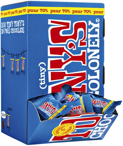 Chocolade Tony's Chocolonely tiny puur doos 100 st-2