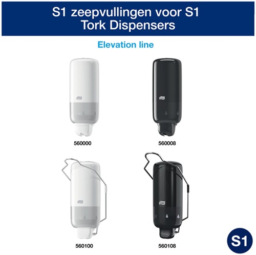 Handzeep Tork S1 Premium vloeibaar 1000ml gevoelige huid 420701-3