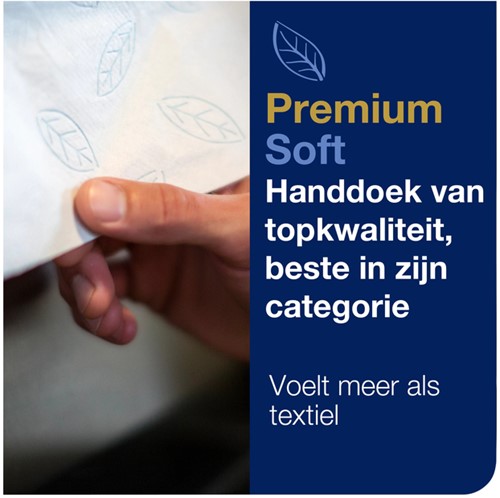 Handdoek Tork H2 Xpress Premium multifold 2-laags 212x255mm 21x150 vel wit 100289-3