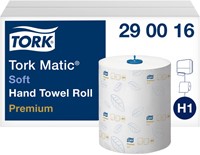 Handdoekrol Tork H1 Matic Premium 2-laags 100m wit 290016