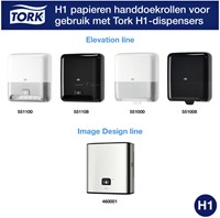 Handdoekrol Tork H1 Matic Advanced 2-laags 150m wit 290067-3