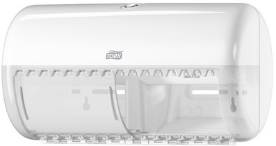 Toiletpapierdispenser Tork T4 Elevation duo wit 557000-3