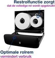 Toiletpapierdispenser Tork T2 Image Line jumbo klein zilver 460006-2