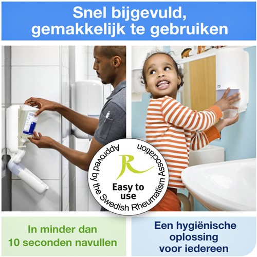 Zeepdispenser Tork S4 Image Line 1000ml zilver 460010-1