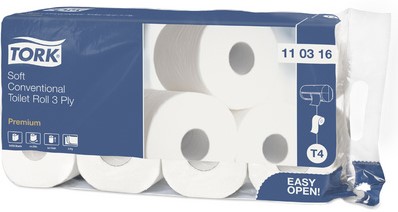 Toiletpapier Tork T4 Premium 3-laags 250 vel wit 110316-3