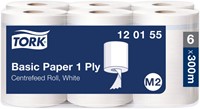 Poetspapier Tork M2 Basic Universal 1-laags 300m wit 120155