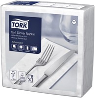Dinerservet Tork Advanced 1/8 vouw 3-laags 395x390mm 100 vel wit 477579