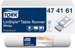 Tafelloper Tork Linstyle Premium 20 vel wit 474161