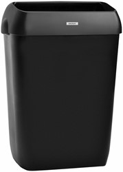 Afvalbak Katrin open inworp 50 liter zwart 92285