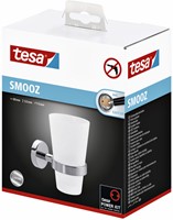 Bekerhouder tesa® Smooz hoogglans verchroomd metaal zelfklevend-2