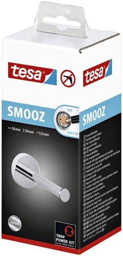 Reserverolhouder tesa® Smooz hoogglans verchroomd metaal zelfklevend-2