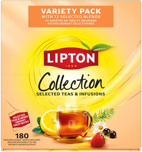 Thee Lipton assortimentsbox 12x15stuks
