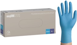 Nitril wegwerphandschoen ongepoederd- extra lang - blauw - maat L - doos/100 stuks