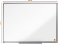 Whiteboard Nobo Essence 30x45cm staal-3