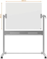 Kantel glasbord Nobo diamond 90x120cm-3