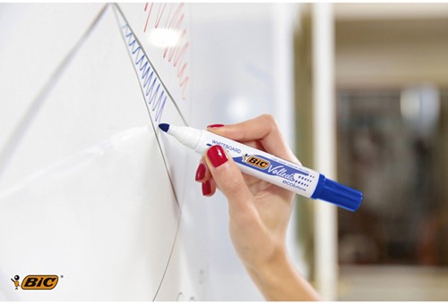 Whiteboardmarker Bic Velleda 1701 rond large blauw-2