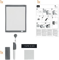 Whiteboard Nobo 21.6x28cm magnetisch assorti-1