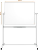 Whiteboard Nobo kantelbord mobiel 90x120cm staal-9