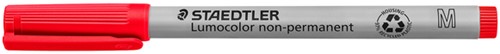 Viltstift Staedtler Lumocolor 315 non permanent M rood-3