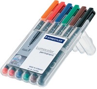 Viltstift Staedtler Lumocolor 313 permanent S set à 8 stuks assorti-3