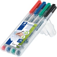 Viltstift Staedtler Lumocolor 316 non permanent F set à 4 stuks assorti-2