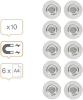 Glasbordmagneet Nobo extra sterk 32mm 10 stuks-3