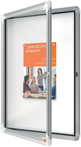 Binnenvitrine Nobo Premium Plus 4xA4 draaideur magnetisch-3