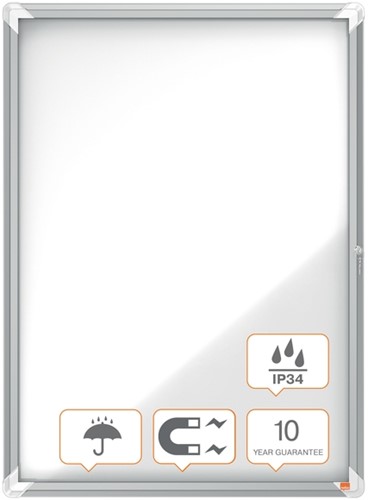 Buitenvitrine Nobo Premium Plus 9xA4 draaideur magnetisch-9
