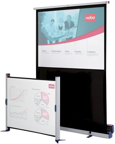 Projectiescherm Nobo draagbaar 122x162cm-7