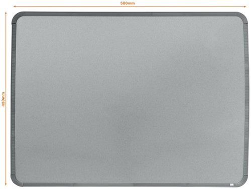 Whiteboard Nobo Slim Line 43x58cm zilver-4