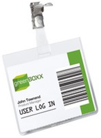 Badge Durable 8003 met clip liggend gesloten 60x90mm-2