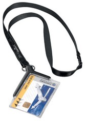 Veiligheidspashouder Durable 8207 met textielkoord antraciet-2