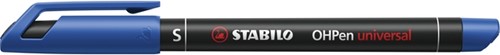 Viltstift STABILO OHpen 841/41 permanent rond superfijn blauw-1