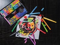 Viltstift STABILO Cappi 168/12 Arty medium assorti etui à 12 stuks-2