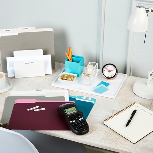 Labelprinter Dymo LetraTag 100H draagbaar abc 12mm blauw-1