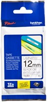 Labeltape Brother P-touch TZe-M31 mat 12mm zwart op transparant