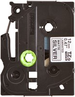 Labeltape Brother P-touch TZe-M931 metallic 12mm zwart op zilver-2