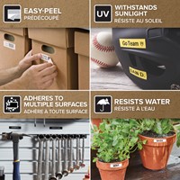 Labeltape Dymo LabelManager D1 polyester 12mmx7m zwart op wit-3